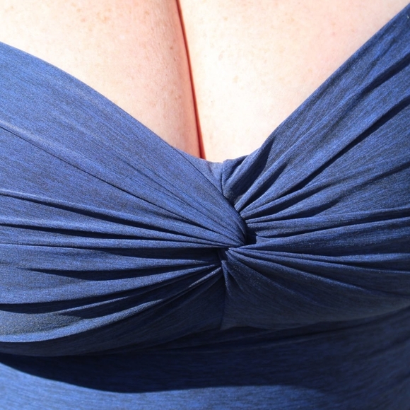 NEW NWOT ArteSands Plus Size Navy Blue Aria Bandeau Underwire One Piece Sz US 20 - Picture 3 of 10